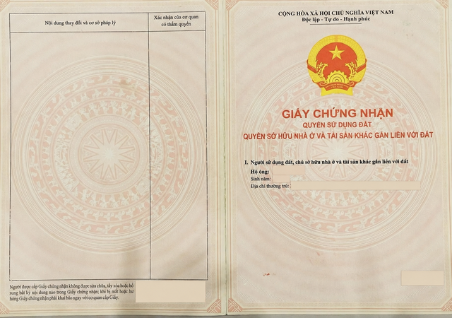 Mã định danh địa điểm không thay thế giấy chứng nhận quyền sử dụng đất