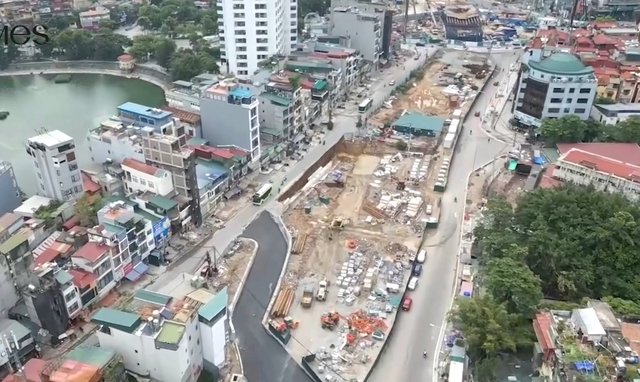 Đi thế nào khi thông xe tạm đường Vành đai 1 đoạn Hoàng Cầu - Voi Phục?