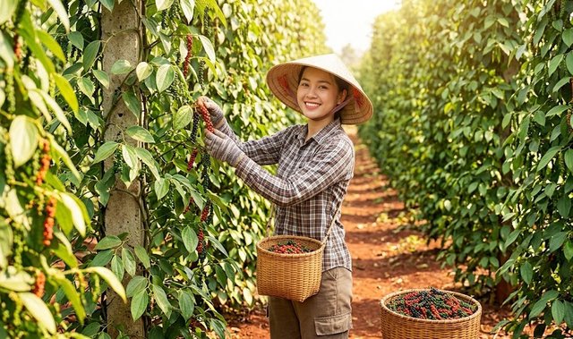 Giá tiêu hôm nay 14.8 đi ngang, thị trường chờ lực bật mới