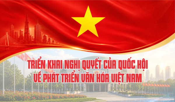 Infographic 7 nội dung triển khai Nghị quyết phát triển văn hóa Việt Nam giai đoạn 2026 với trọng tâm hạ tầng văn hóa số và công nghiệp văn hóa