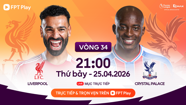 Link xem trực tiếp Liverpool vs Crystal Palace, 21h00 ngày 25.4 - vòng 34 Ngoại hạng Anh