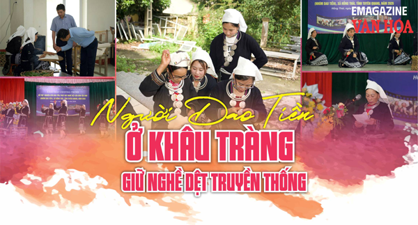Người Dao Tiền ở Khâu Tràng giữ nghề dệt truyền thống tại Tuyên Quang