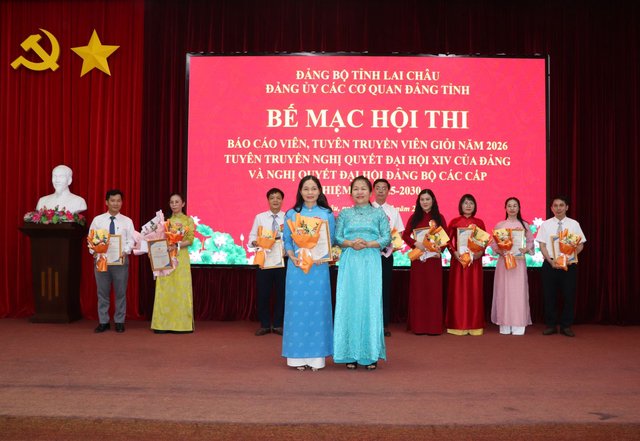 Lai Châu lan tỏa nghị quyết qua hội thi báo cáo viên, tuyên truyền viên giỏi