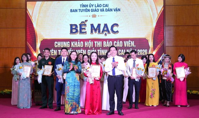 Bế mạc Hội thi Báo cáo viên, tuyên truyền viên giỏi tỉnh Lào Cai 2026