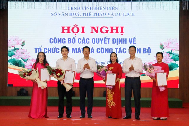 Điện Biên kiện toàn tổ chức bộ máy Sở Văn hóa, Thể thao và Du lịch