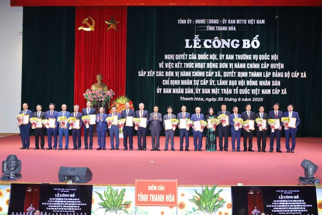 Toàn cảnh 166 xã, phường mới ở Thanh Hóa: Ai giữ chức Bí thư, Chủ tịch?