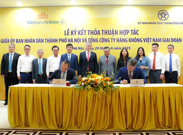 Hà Nội và Vietnam Airlines hợp tác quảng bá thông điệp “Hà Nội -Đến để yêu”