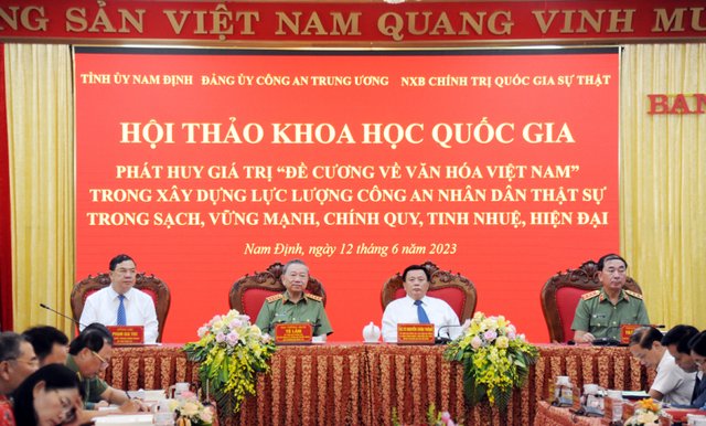 Phát huy giá trị Đề cương về văn hóa về Việt Nam trong bảo vệ Tổ quốc và xây dựng lực lượng Công an nhân dân