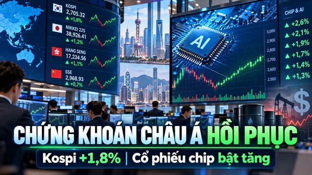 Chứng khoán châu Á đảo chiều, Kospi tăng 1,8% nhưng nhà đầu tư vẫn lo ngại