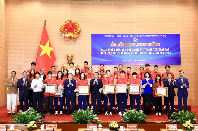 Hà Nội tuyên dương, khen thưởng HLV, VĐV đạt thành tích xuất sắc tại ASIAD 20