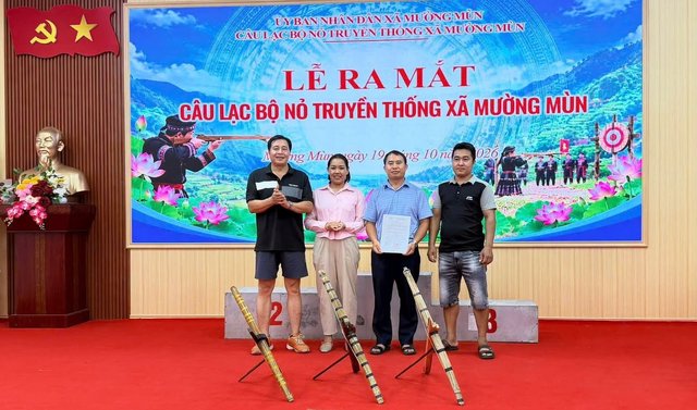Điện Biên: Mường Mùn ra mắt Câu lạc bộ Nỏ truyền thống