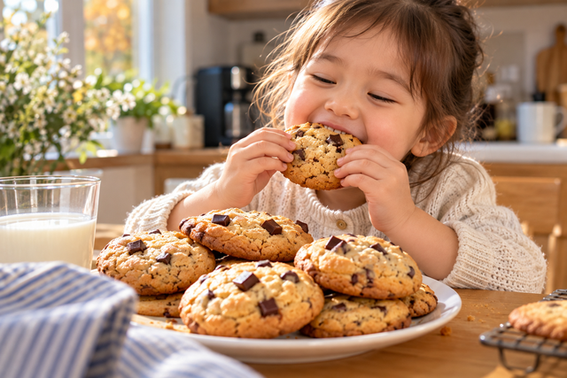 Bánh Cookie bơ chocolate mang lại niềm vui cho trẻ nhỏ và rất dễ làm