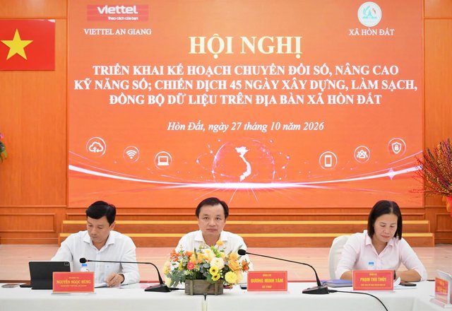 Hòn Đất đẩy mạnh chuyển đổi số, làm sạch dữ liệu trong 45 ngày