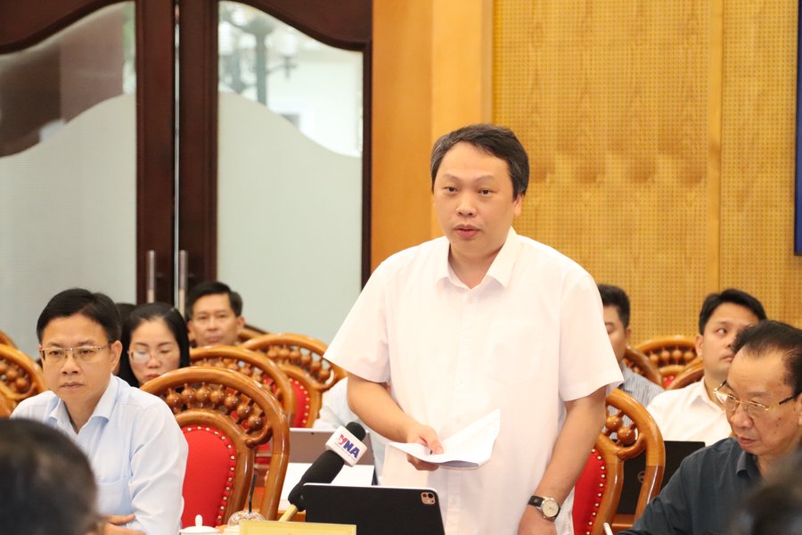 Thứ trưởng Bộ VHTTDL Nguyễn Huy Dũng phát biểu