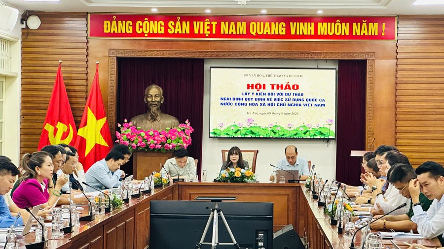 Hội thảo lấy ý kiến đối với dự thảo Nghị định quy định về việc sử dụng Quốc ca nước Cộng hòa xã hội chủ nghĩa Việt Nam