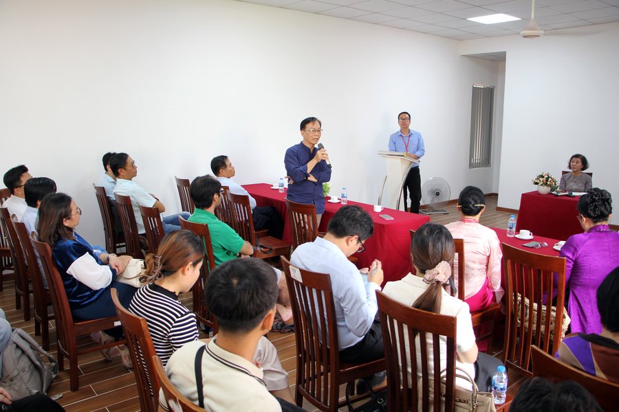 TS. Hoàng Anh Tuấn, nguyên Giám đốc Bảo tàng Lịch sử TP.HCM chia sẻ tại tọa đàm