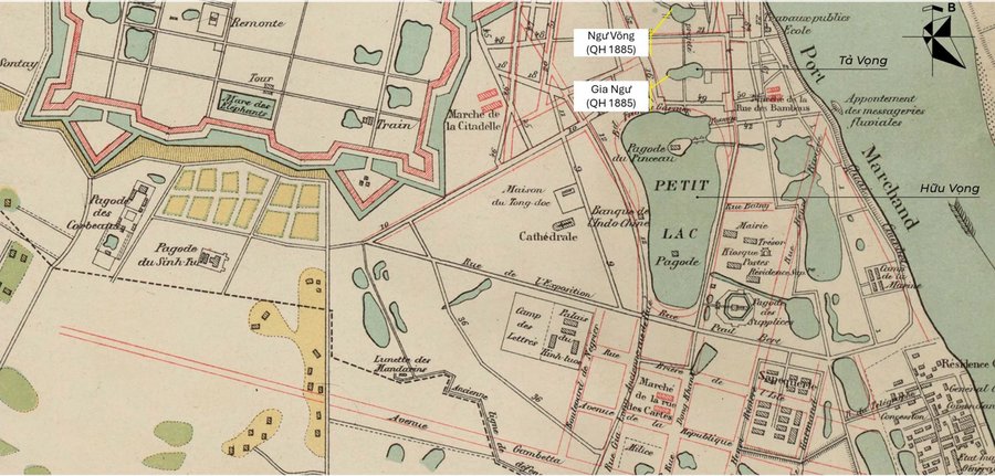 Quy hoạch Hà Nội năm 1891. Nguồn: UBND TP Hà Nội