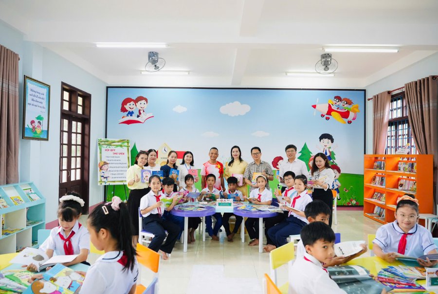 Không gian thư viện thân thiện vừa được đưa vào sử dụng tại các trường học ở tỉnh Quảng Trị