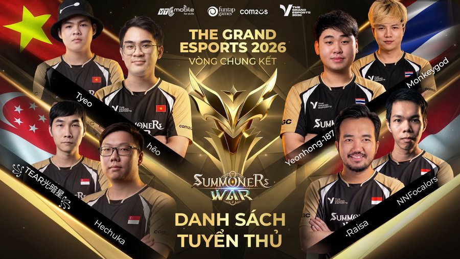 The Grand Esports 2026: Summoners War mang Chung kết Đông Nam Á đến Hà Nội