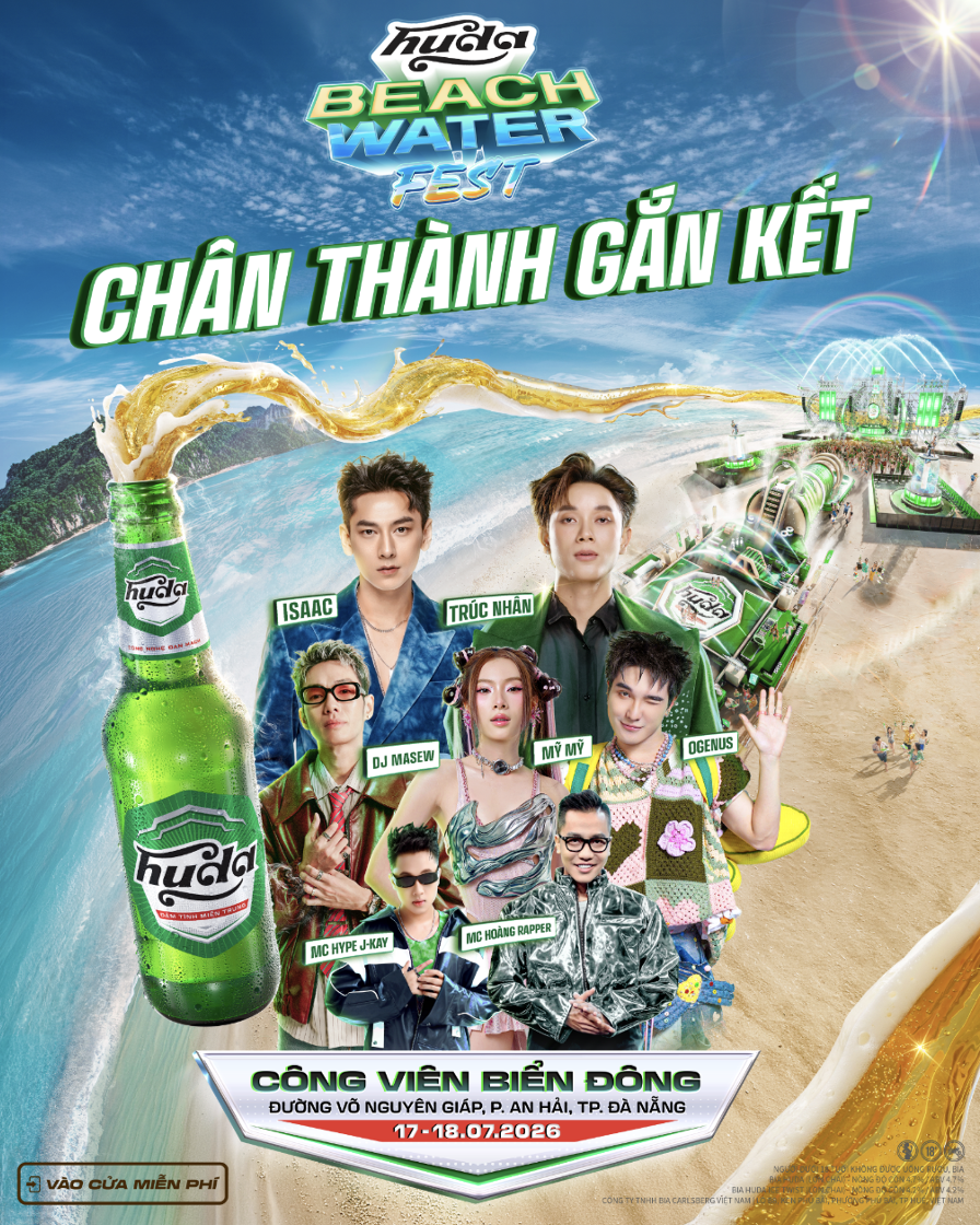 Dàn idol chính thức đổ bộ, sẵn sàng khuấy đảo Huda Beach Water Fest.