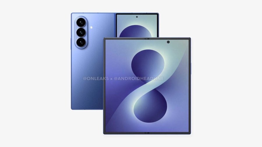 Ảnh render của Samsung Galaxy Z Fold 8