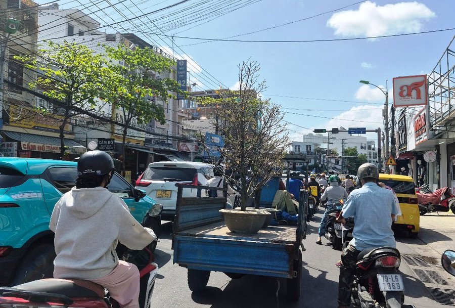Mua bán tấp nập trên phố