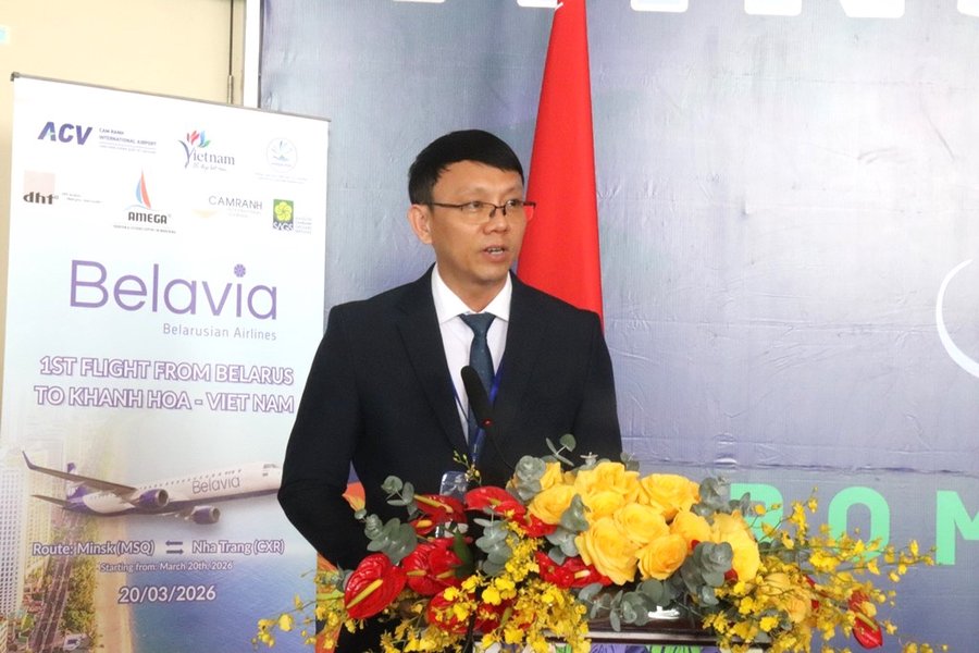 Ông Nguyễn Thanh Hà – Phó Chủ tịch UBND tỉnh Khánh Hòa phát biểu