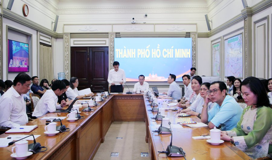 Các đại biểu tại điểm cầu UBND TP.HCM