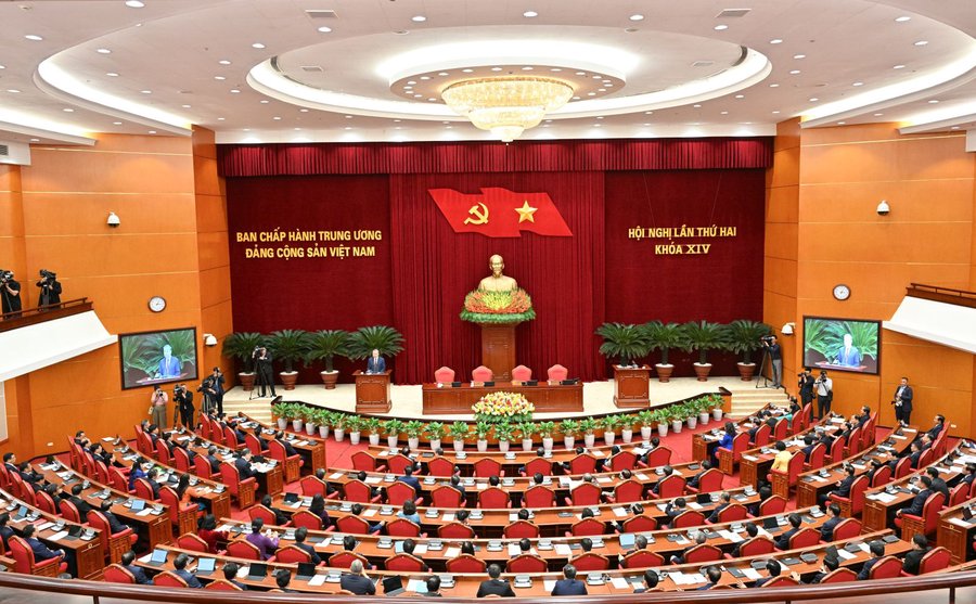 Phương châm “chung sức, đồng lòng, quyết tâm, quyết liệt vì cuộc sống ấm no, hạnh phúc của nhân dân” không chỉ là lời kết của bài phát biểu Tổng Bí thư Tô Lâm, mà là lời mở ra cho một giai đoạn phát triển mới. Ảnh: TTXVN