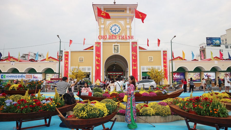 Một góc chợ Bến Thành