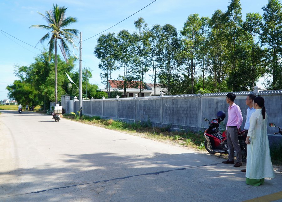 Tuyến đường làng Dương Sơn mở rộng khang trang sau khi người dân tự nguyện hiến đất