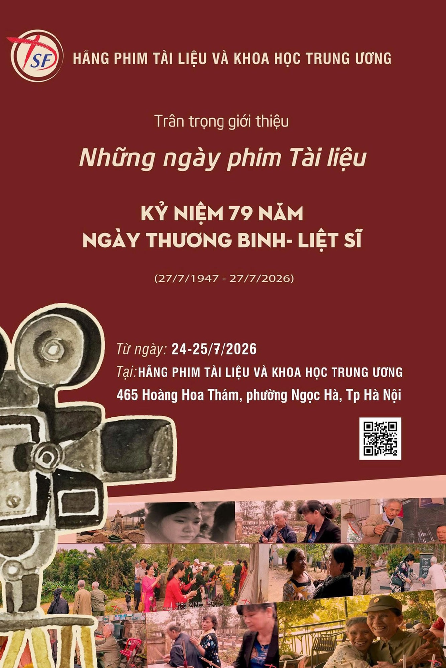 Chiếu miễn phí 9 phim tài liệu kỷ niệm 79 năm Ngày Thương binh - Liệt sĩ