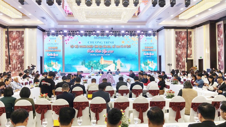 Sở VHTTDL tỉnh Lâm Đồng tổ chức Chương trình gặp mặt doanh nghiệp trong lĩnh vực văn hóa, thể thao và du lịch dịp - Xuân Bính Ngọ 2026