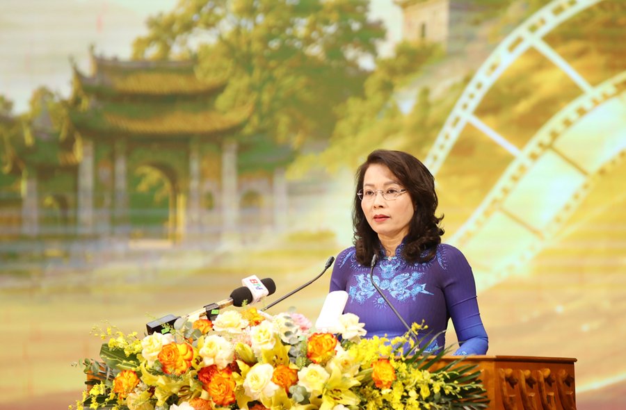 Phó Bí thư Thường trực Tỉnh uỷ Bắc Ninh Nguyễn Thị Hương phát biểu