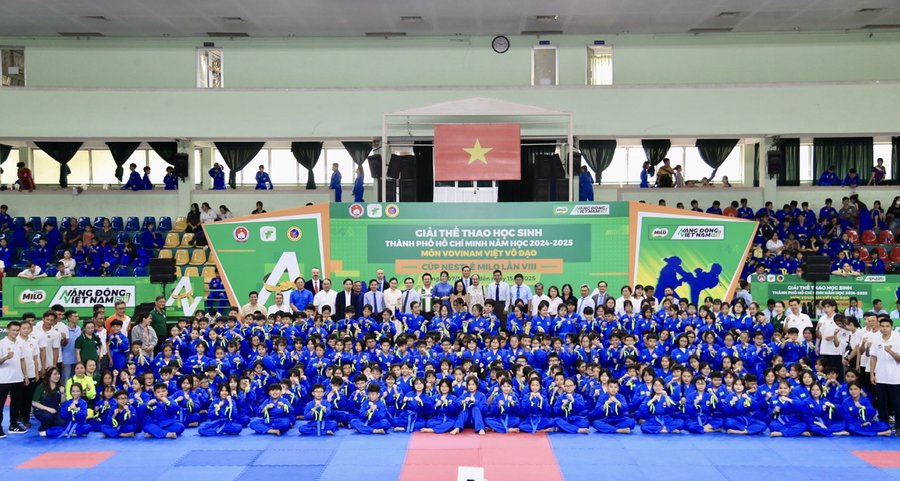 Giải đấu là ngày hội Vovinam của các em học sinh TP.HCM