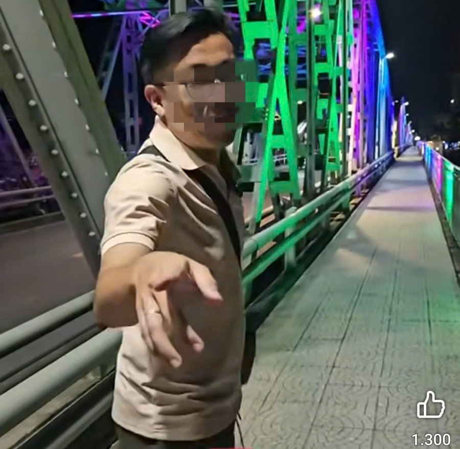 Người đàn ông dùng ngôn từ phản cảm đánh giá "khiếm nhã" con gái Huế và Quảng Trị. Ảnh cắt từ clip