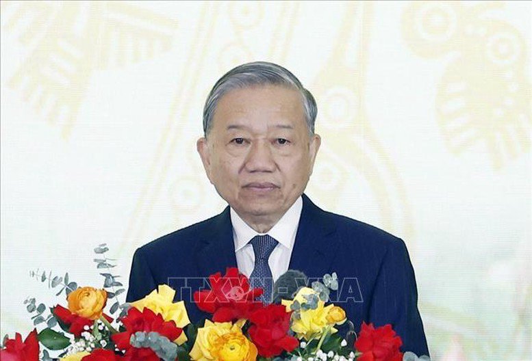 Tổng Bí thư Tô Lâm phát biểu chỉ đạo. Ảnh: TTXVN
