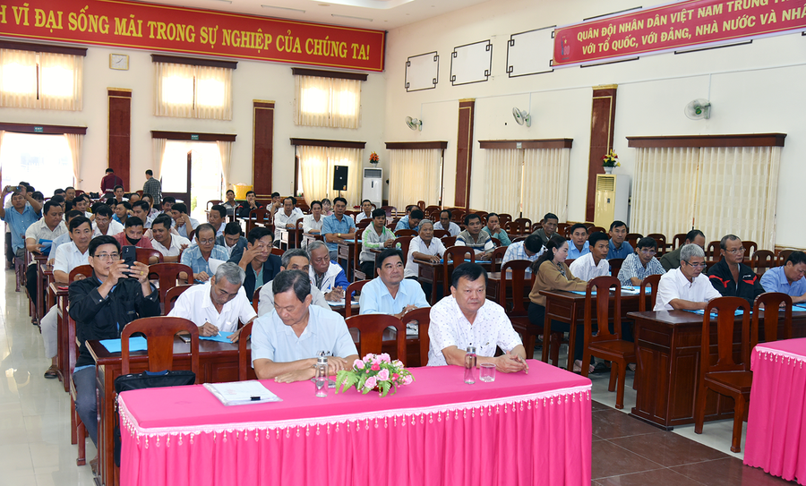 Đại biểu tham gia Hội nghị tập huấn tại huyện Kế Sách, tỉnh Sóc Trăng