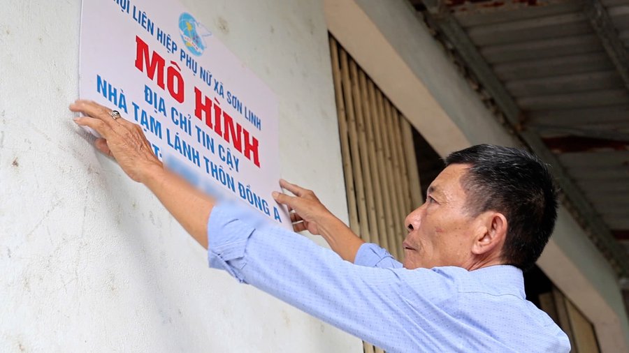 Mô hình “Địa chỉ tin cậy cộng đồng” ở xã Sơn Linh, huyện Sơn Hà