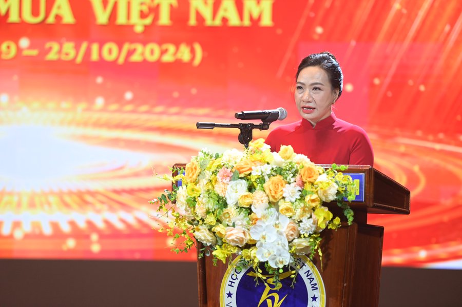 TS. NGƯT Nguyễn Thúy Nga, Giám đốc Học viện Múa Việt Nam phát biểu