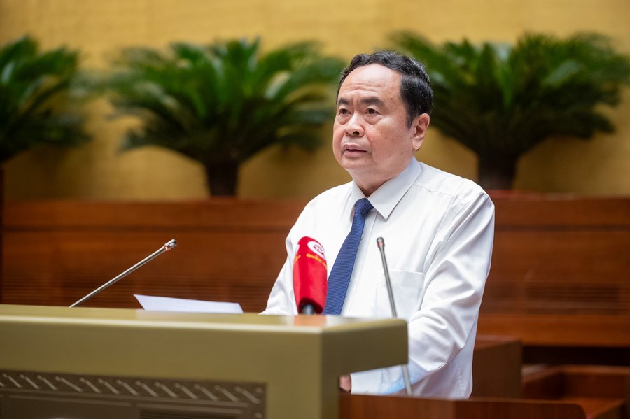 Chủ tịch Quốc hội Trần Thanh Mẫn phát biểu chỉ đạo Hội thảo