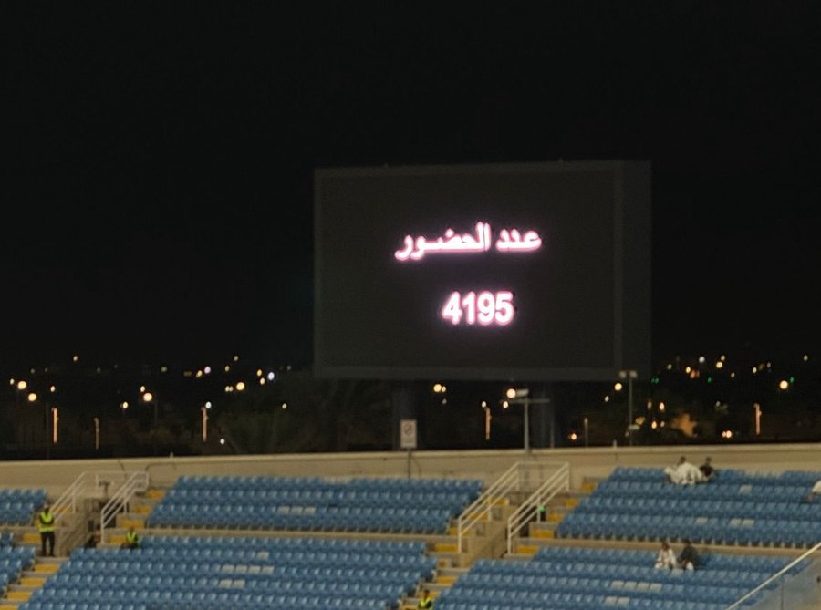 Trận đấu rạng sáng nay của Al Nassr chỉ có 4195 CĐV đến dự khán