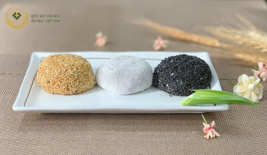 Bánh mochi vừng đen nhân đậu đỏ - Anh 1