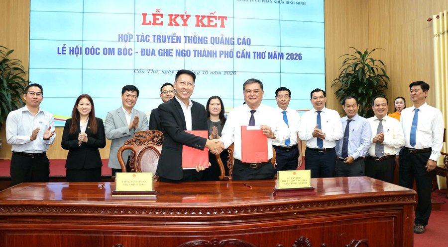 Sở VHTTDL TP. Cần Thơ và Công ty Cổ phần Nhựa Bình Minh ký kết hợp tác