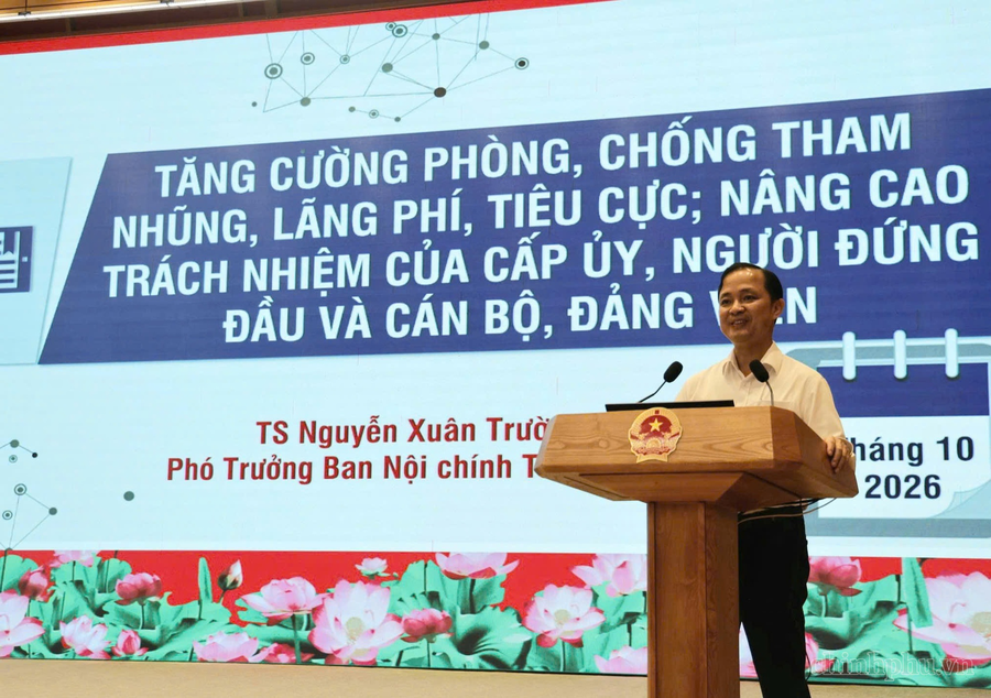 Phó Trưởng Ban Nội chính Trung ương Nguyễn Xuân Trường thông tin về sự đổi mới tư duy lãnh đạo, chỉ đạo công tác phòng, chống tham nhũng, lãng phí, tiêu cực