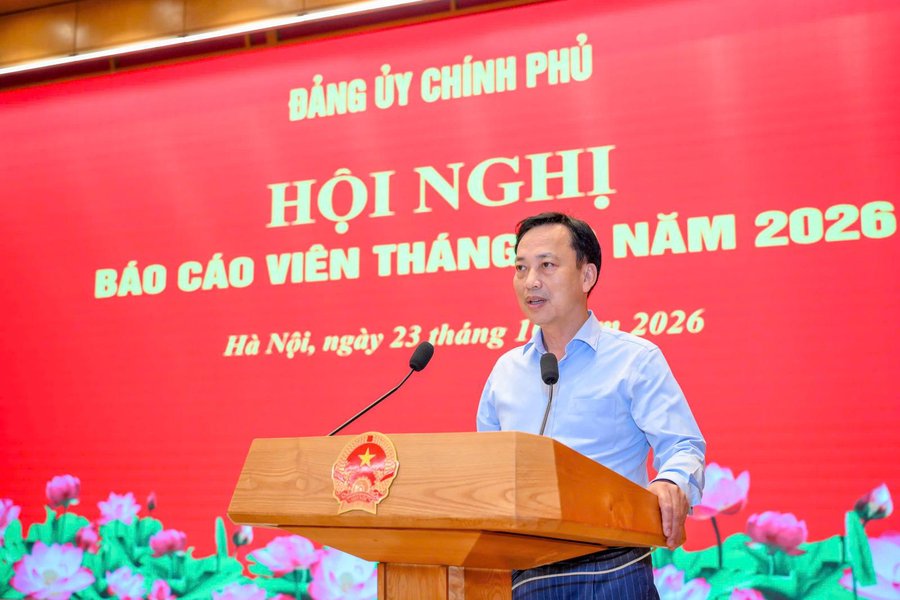Phó Bí thư Đảng ủy Chính phủ Lại Xuân Lâm phát biểu chỉ đạo Hội nghị
