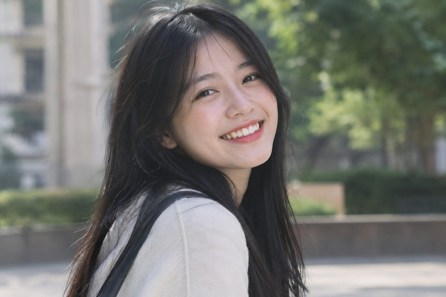 Nụ cười có thể giúp giảm căng thẳng và cải thiện tâm trạng. Ảnh minh hoạ: AI