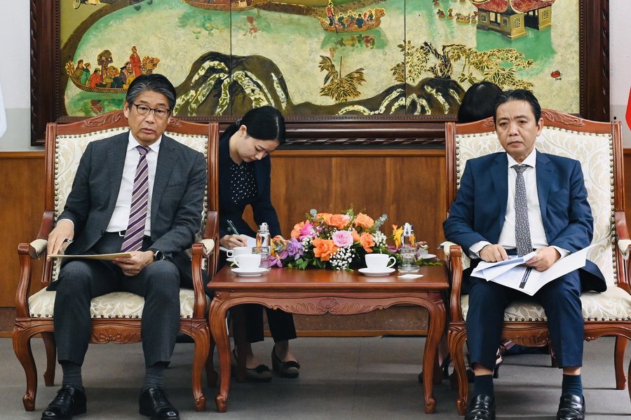 Thứ trưởng Hoàng Đạo Cương tiếp Đại sứ Nhật Bản tại Việt Nam Ito Naoki